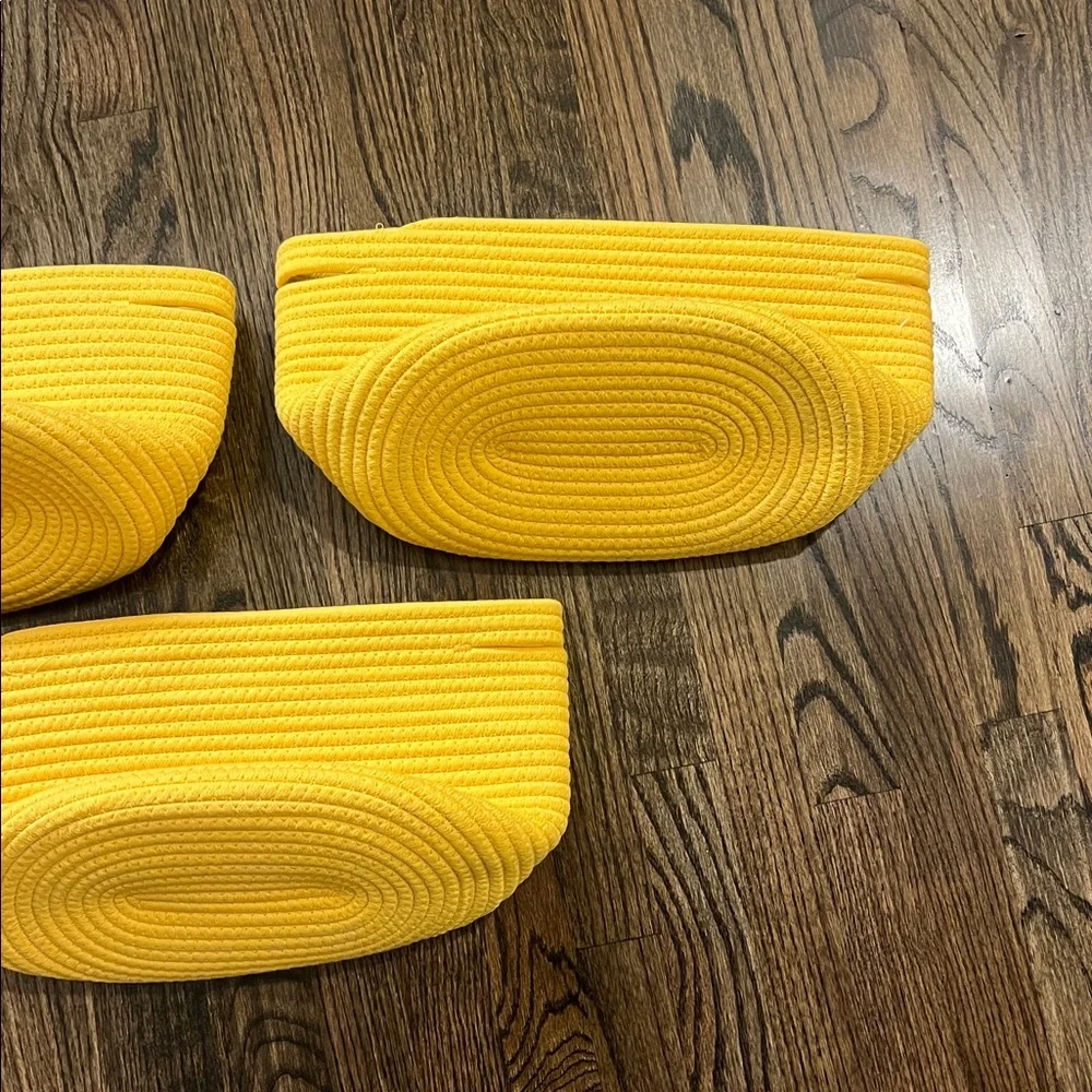 CubesLand set of 3 Yellow Baskets/Bins